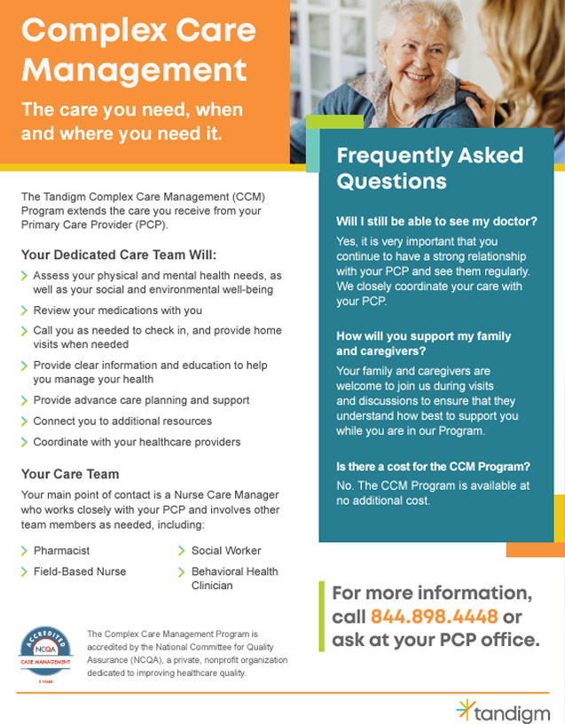 Complex Care Management One Pager